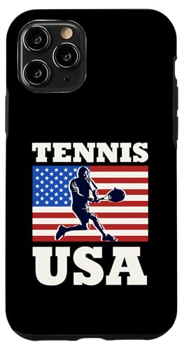 4. Juli Patriotische Tennis USA Amerikanische Flagge Hülle für iPhone 11 Pro von Classic Style Tennis Enthusiast Merch Collection