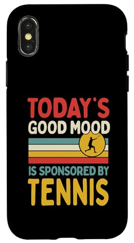 Die heutige gute Laune wird vom Tennis gesponsert Hülle für iPhone X/XS von Classic Style Tennis Enthusiast Merch Collection