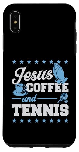 Jesus Kaffee und Tennis Hülle für iPhone XS Max von Classic Style Tennis Enthusiast Merch Collection