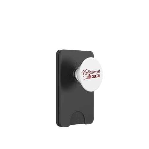 Mein Ruhestandsplan ist Tennis spielen PopSockets PopWallet für MagSafe von Classic Style Tennis Enthusiast Merch Collection