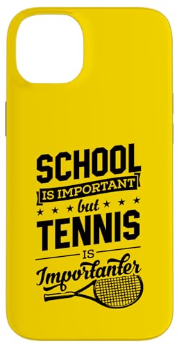 School Is Important But Tennis is Importanter Schläger Hülle für iPhone 14 Plus von Classic Style Tennis Enthusiast Merch Collection