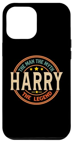 Hülle für iPhone 14 Pro Max Harry The Man The Myth The Legend Vintage Personalisiert von Classic Vintage Apparel for Men.