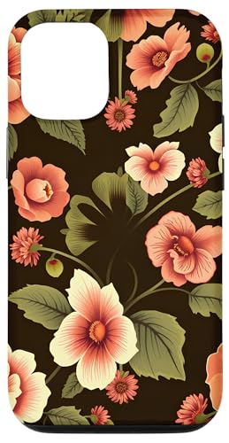 Retro Botanische Nostalgie Elegante Blumenmuster Hülle für iPhone 12/12 Pro von Classic Vintage Floral Aesthetic Designs