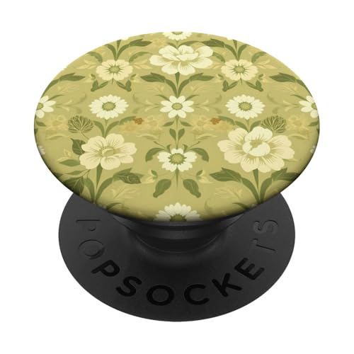 Retro Floral Heritage Design Elegante Blumen PopSockets Klebender PopGrip von Classic Vintage Floral Aesthetic Designs