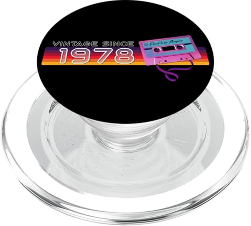 Classic & Nostalgic Music 47th Birthday - Vintage since 1978 PopSockets PopGrip für MagSafe von Classic & Vintage Outfit for Milestone Celebration