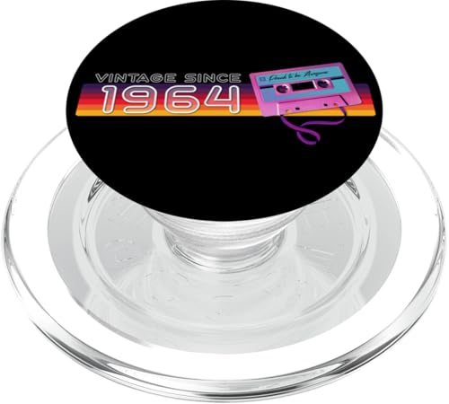 Classic & Vintage 1964 Funny Nostalgic Cassette Music Lover PopSockets PopGrip für MagSafe von Classic & Vintage Outfit for Milestone Celebration