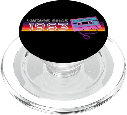 Vintage since 1963 - Classic & Nostalgic Music Birthday PopSockets PopGrip für MagSafe von Classic & Vintage Outfit for Milestone Celebration