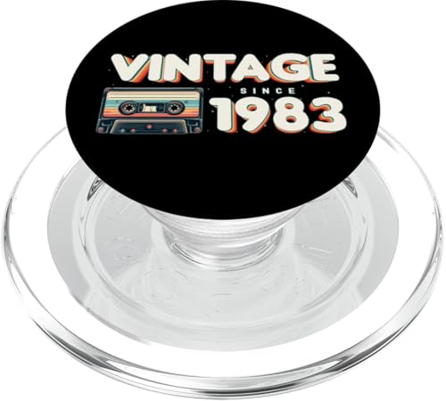 Vintage since 1983 - Classic & Nostalgic Music Birthday PopSockets PopGrip für MagSafe von Classic & Vintage Outfit for Milestone Celebration