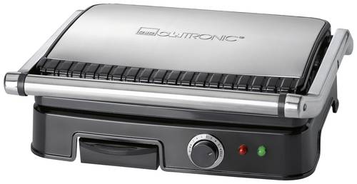 Clatronic KG 3487 Elektro Kontaktgrill Schwarz, Edelstahl von Clatronic