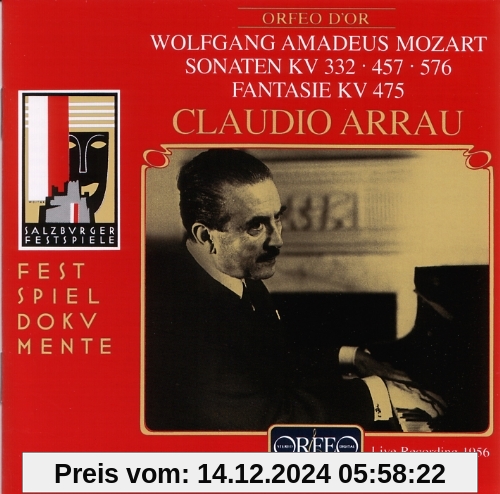 Klaviersonate KV 332 / 457 / 576 u.a. von Claudio Arrau