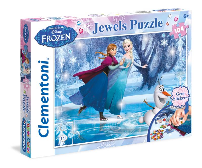Jewels Puzzle Frozen, 104 Teile von Clementoni