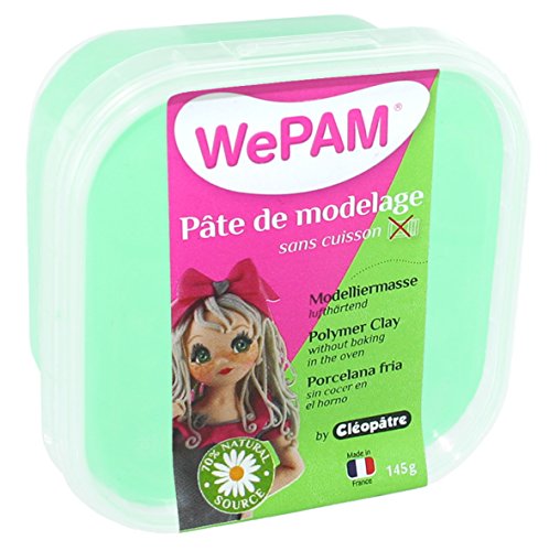 WePAM - PFW921-145 - Lufthärtende Modelliermasse, 145 g, Minze von Cléopâtre