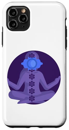 Hülle für iPhone 11 Pro Max Yoga Ajna Bewusstsein Drittes Auge Chakra Brahman von Clever Witty Ajnae Designs