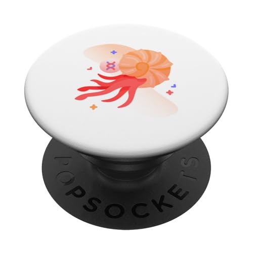 Ammonitfossilien Geologe Paläontologe Paläontologie PopSockets Klebender PopGrip von Clever Witty Ammonite Designs