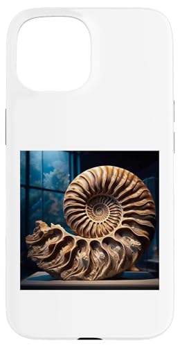 Hülle für iPhone 15 Ammonitfossilien Geologe Paläontologe Paläontologie von Clever Witty Ammonite Designs