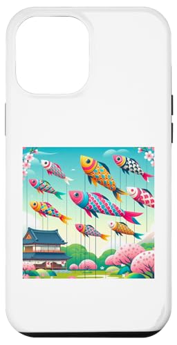 Hülle für iPhone 15 Pro Max Japanische Karpfen Koi Kanji Koinobori Flagge von Clever Witty Koinobori Designs