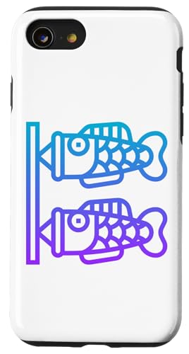 Hülle für iPhone SE (2020) / 7 / 8 Japanische Karpfen Koi Kanji Koinobori Flagge von Clever Witty Koinobori Designs