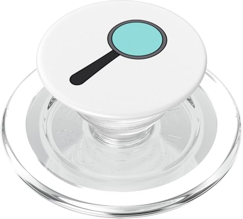 Lupe Suche Finden PopSockets PopGrip für MagSafe von Clever Witty Magnifying Glass Designs