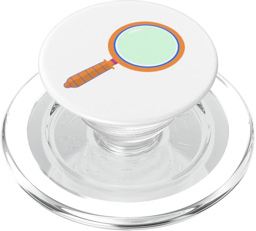 Lupe Suche Finden PopSockets PopGrip für MagSafe von Clever Witty Magnifying Glass Designs