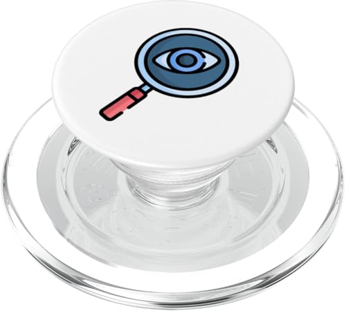 Lupe Suche Finden PopSockets PopGrip für MagSafe von Clever Witty Magnifying Glass Designs