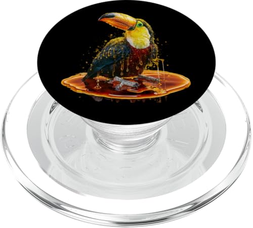 Tukan Herren Damen Ästhetischer Gold Honig Tukan PopSockets PopGrip für MagSafe von Click For Aesthetic Golden Honey Animals Designs