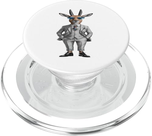 Antilope Herren Frau Antilope im Anzug Antilope PopSockets PopGrip für MagSafe von Click For Cool Animal In Suit Designs