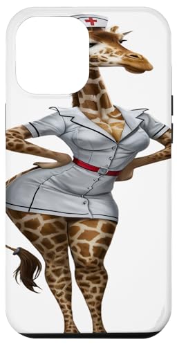 Hülle für iPhone 12 Pro Max Lustige Giraffe für Männer und Frauen von Click For Cool Animal In Suit Designs