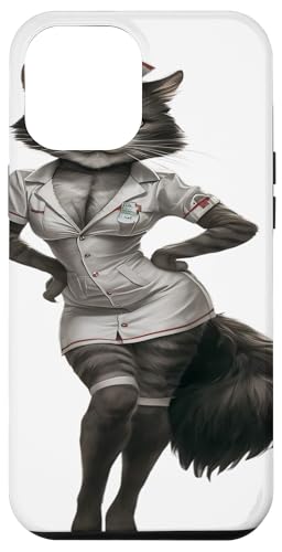 Hülle für iPhone 12 Pro Max Lustige Katze Krankenschwester Katze Männer Frau von Click For Cool Animal In Suit Designs