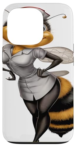 Hülle für iPhone 13 Pro Männer Frauen Lustige Biene Krankenschwester Biene von Click For Cool Animal In Suit Designs