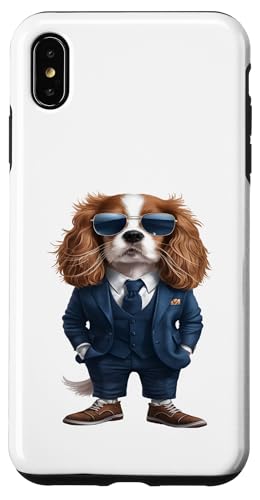 Herren Damen Anzug Cavalier King Charles Spaniel Hülle für iPhone XS Max von Click For Cool Dogs In Suit Designs