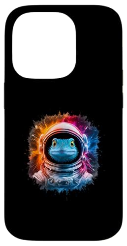 Hülle für iPhone 14 Pro Eidechse Herren Frau Bunte Eidechse Weltraum Astronaut Eidechse von Click For Cool Space Animal Astronaut Designs