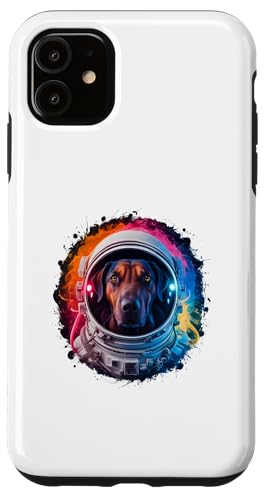 Hülle für iPhone 11 Herren Damen Bunt Space Astronaut Rhodesian Ridgeback von Click For Cool Space Dog Astronaut Designs