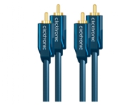 ClickTronic 10m Stereo Audio, 2 x RCA, Männlich, 2 x RCA, Männlich, 10 m, Blau, Gold ClickTronic 10m Stereo Audio, 2 x RCA, Männlich, 2 x RCA, Männlich, 10 m, Blau, Gold von ClickTronic