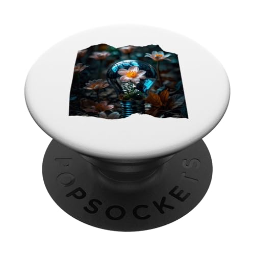 Blume in Glühbirne PopSockets mit austauschbarem PopGrip von Cloudcoast.store