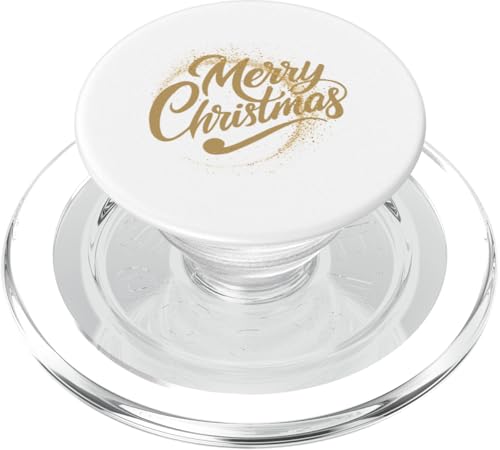 Merry Christmas gold PopSockets PopGrip für MagSafe von Cloudcoast.store