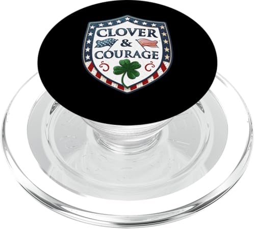 Clover & Courage Stolze City Mitarbeiter - St. Patrick's Day PopSockets PopGrip für MagSafe von Clover & Courage - Honoring Service & Heritage