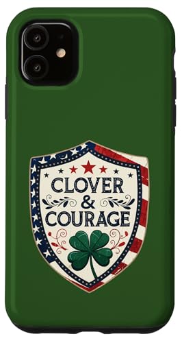 Hülle für iPhone 11 Clover & Courage Patriotischer Irisch-Amerikaner von Clover & Courage - Honoring Service & Heritage