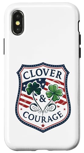 Hülle für iPhone X/XS Freiwilliger Irish-American Pride der Clover & Courage Church von Clover & Courage - Honoring Service & Heritage