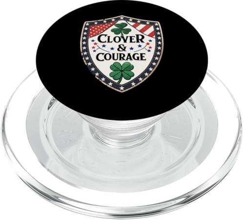 Kleeblatt & Courage – Patriotische irische Ersthelfer PopSockets PopGrip für MagSafe von Clover & Courage - Honoring Service & Heritage