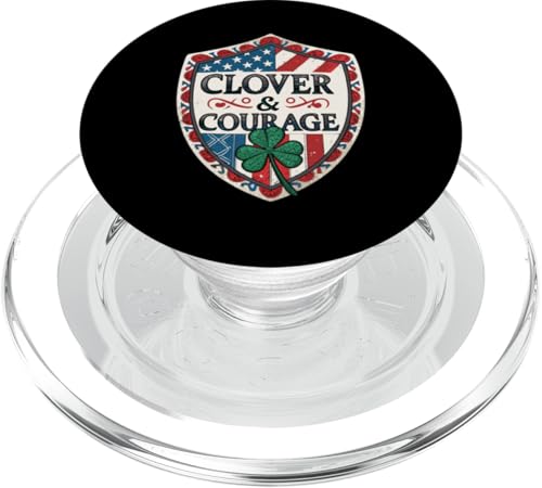 Patriotische irische Ersthelfer – Kleeblatt & Courage Kleeblatt PopSockets PopGrip für MagSafe von Clover & Courage - Honoring Service & Heritage