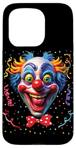 Hülle für iPhone 15 Pro Clown Karneval Kostüm Clownskostüm Clowns Fasching Konfetti von Clown Karneval Kostüm Clownskostüm Clowns Shirt