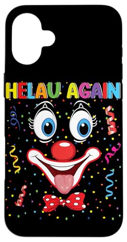 Hülle für iPhone 16 Plus Clown Karneval Kostüm Clownskostüm Clowns Fasching Konfetti von Clown Karneval Kostüm Clownskostüm Clowns Shirt