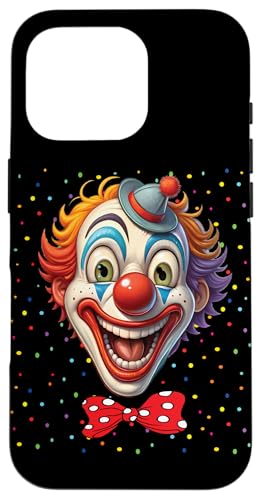 Hülle für iPhone 16 Pro Clown Karneval Kostüm Clownskostüm Clowns Fasching Konfetti von Clown Karneval Kostüm Clownskostüm Clowns Shirt