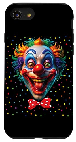 Hülle für iPhone SE (2020) / 7 / 8 Clown Karneval Kostüm Clownskostüm Clowns Fasching Konfetti von Clown Karneval Kostüm Clownskostüm Clowns Shirt