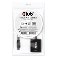 CLUB3D MiniDisplayPort™ to VGA Black Active Adapter M/F von Club 3D