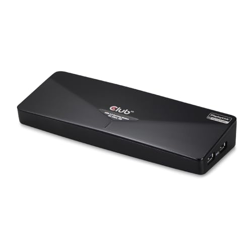 Club 3D 4K Dual Display Dockingstation (HDMI, DisplayPort, DVI 3X USB 3.0) Schwarz von Club 3D