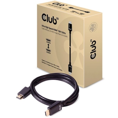 Club 3D HDMI 2.1 Kabel Ultra High Speed 8K60Hz St./St. schwarz 3m von Club3D