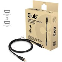 Club 3D MiniDP 2.1 zu MiniDP 80 Bidirectionel Vesa zertifiziert St./St. 1m schwarz von Club3D