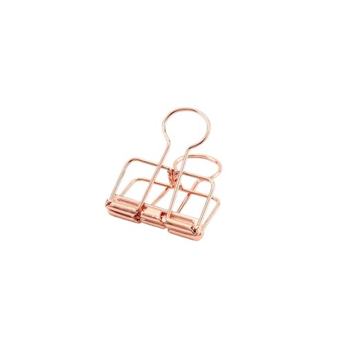 Cmis Kbei Binder-Clips in 3 Größen, Gold, Silber, Rosa, Grün, Lila, groß, mittel, klein, Büro, Arbeitszimmer, Binder-Clips (Rose M) von Cmis Kbei