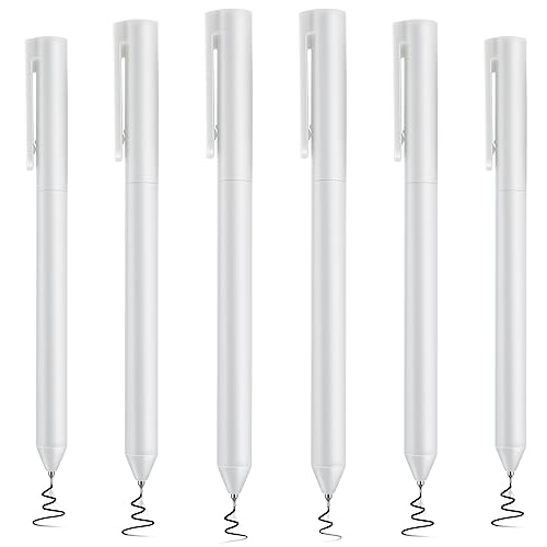 Cobee 6 Stück schnell trocknende Gel Tintenstifte, 0,5 mm einziehbarer Tintenroller gedrehter Stift mit feiner Spitze schwarze Tinte glattes Schreiben minimalistische für Schule Büro Zuhause von Cobee